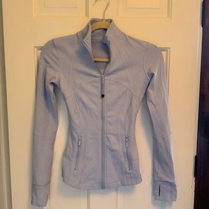 Lulu lemon size 0 blue linen define jacket